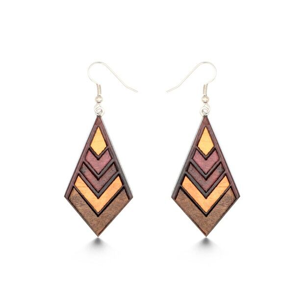 Mathysse wood earrings
