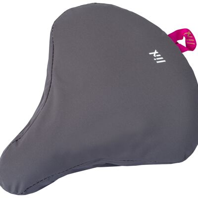 Liix Housse de Selle Acier Plaque Gris