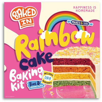 Regenbogenkuchen-Backset