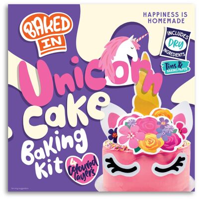Kit de pastel de celebración de unicornio