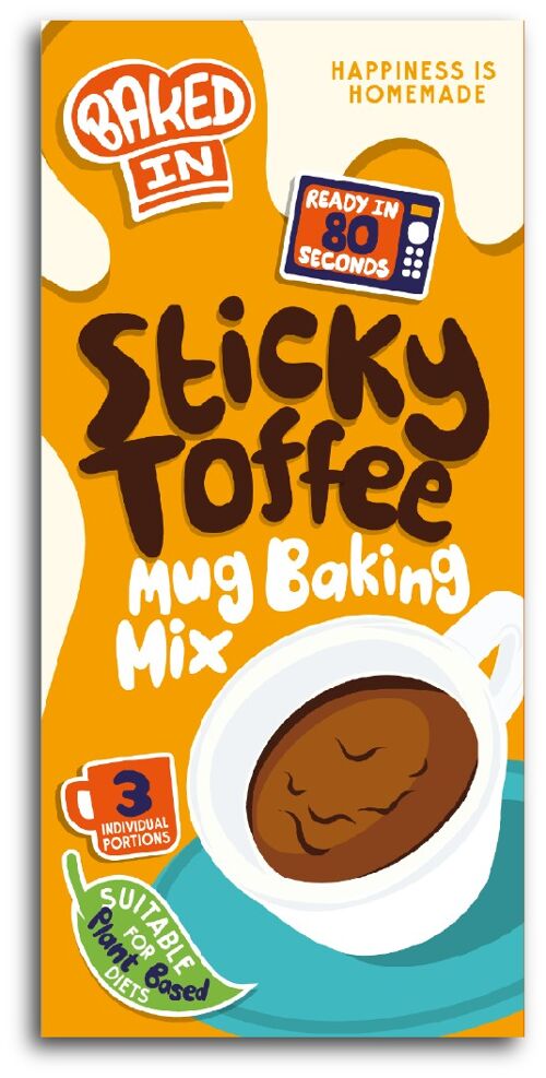 3 Pack Sticky Toffee Mug Cake Mix