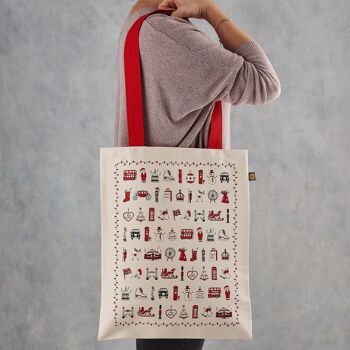 Sac en toile de Noël à Londres 1