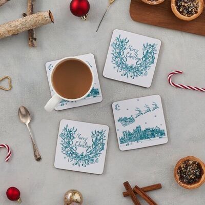 Night Before Christmas set de 4 sous-verres