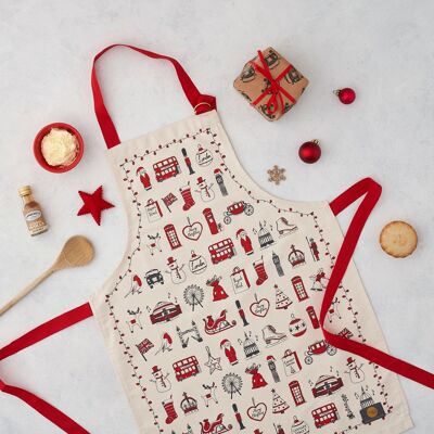 London Christmas Childrens Apron