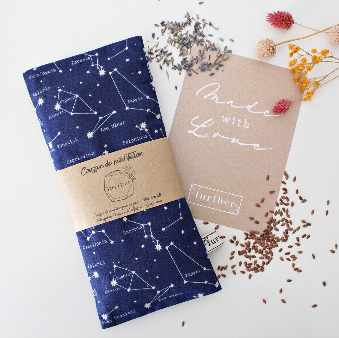 SMALL SQUARE CUSHION IN THE CONSTELLATIONS