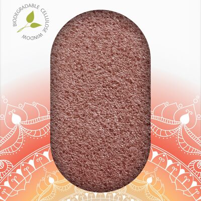 The Mandala Red Clay Body Sponge