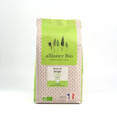Organic T130 rye flour - 1kg
