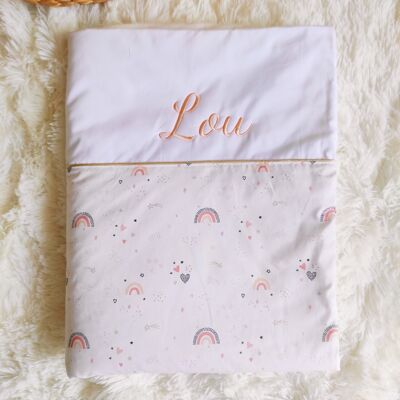 Customizable Little Hearts Baby Blanket