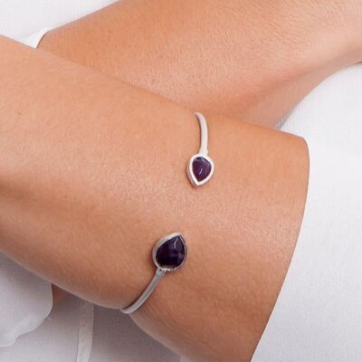 SILVER BRACELET AND AMETHYST TALIA COLLECTION