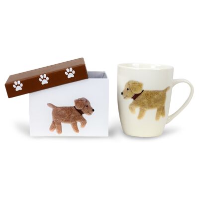 Mug Golden Retriever Puppy BOBBY dans une boîte cadeau