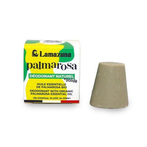 Déodorant solide BIO - Huile essentielle de palmarosa