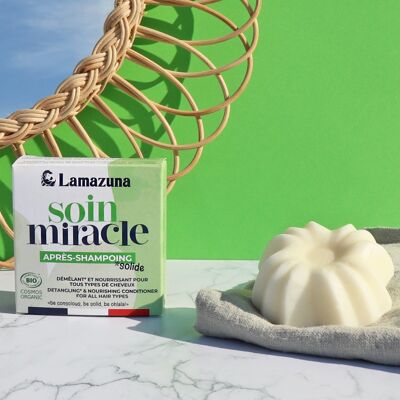 Organic solid detangling conditioner - Citrus - Miracle care