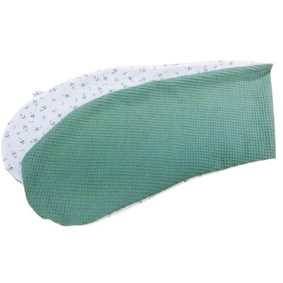 FUNDA DE ALMOHADA NUTRICIONAL Hojas diminutas verde viejo