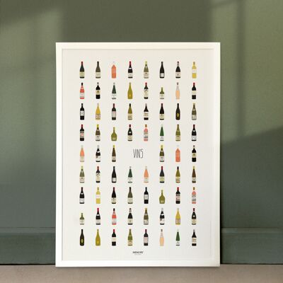 WINE Poster 50x70cm - The vintage poster!