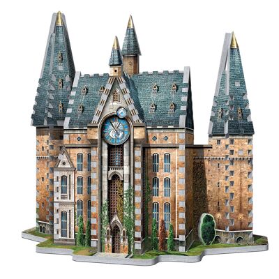 Hogwarts Clocktower Harry Potter (420 piezas) - Rompecabezas 3D de WREBBIT 3D