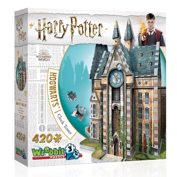 Tour de l'Horloge de Poudlard Harry Potter (420 pièces) - Puzzle 3D par WREBBIT 3D 2