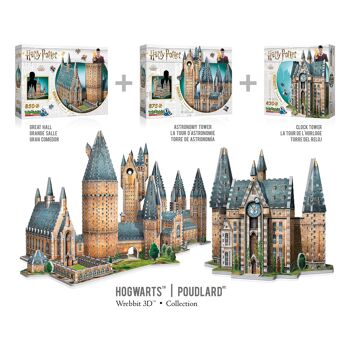 Tour de l'Horloge de Poudlard Harry Potter (420 pièces) - Puzzle 3D par WREBBIT 3D 6