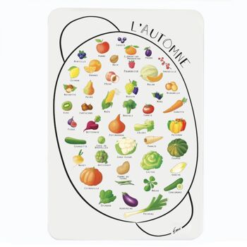 Calendrier magnetique des saisons - fruits et legumes 4