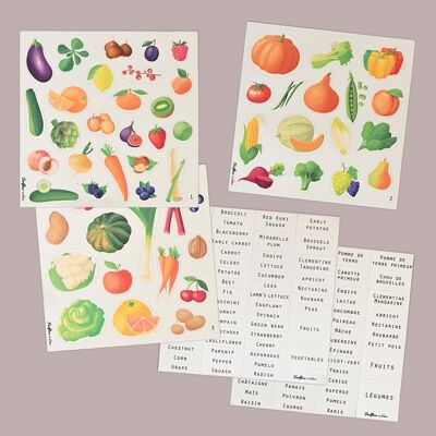 MAGNETIC PLAY - FRUITS AND VEGETABLES