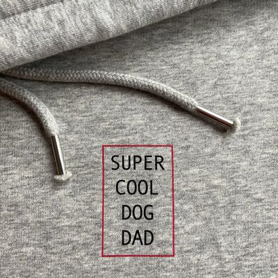 Hoodie Super Cool Dog Dad grau