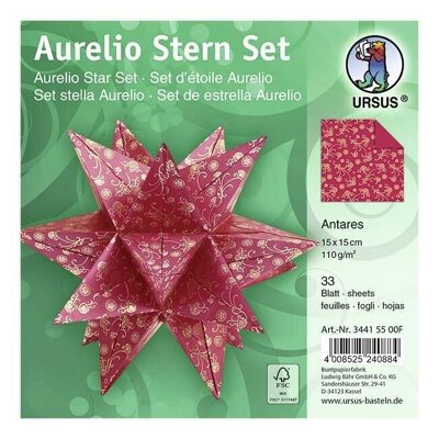 Dépliants Aurelio Star "Antares", 15 x 15 cm