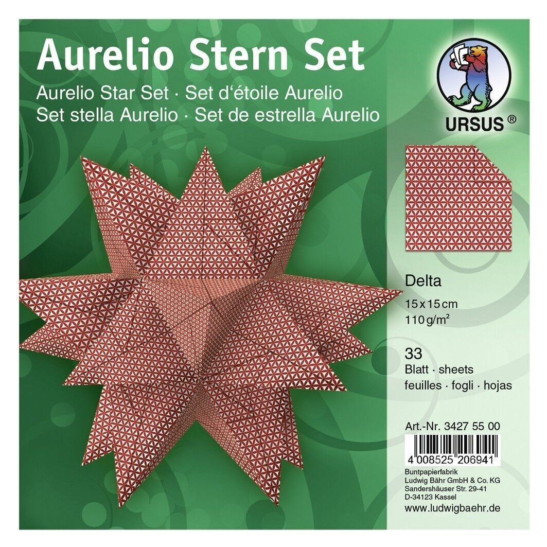 Folletos Aurelio Star "Delta", 15 x 15 cm
