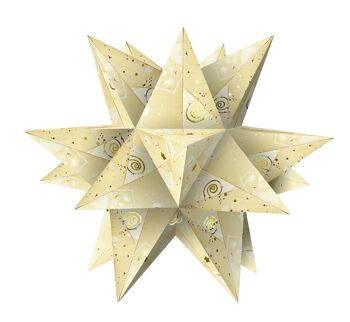 Dépliants Aurelio Stern "Magic Moments Star Night", peau de chamois et or, 15 x 15 cm 8