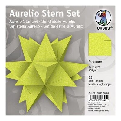 Leaflets Aurelio Star "Pleasure", light green, 15 x 15 cm