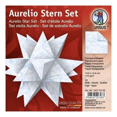 Leaflets Aurelio Star "Elements Snow", 14.8 x 14.8 cm