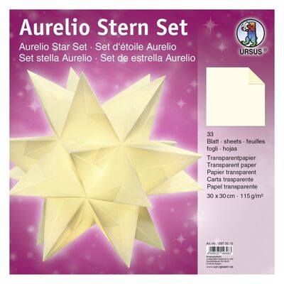 Leaflets Aurelio Star "uni", cream, 30 x 30 cm