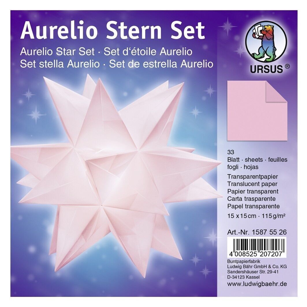 Volantini Aurelio Stern "uni", rosa, 15 x 15 cm