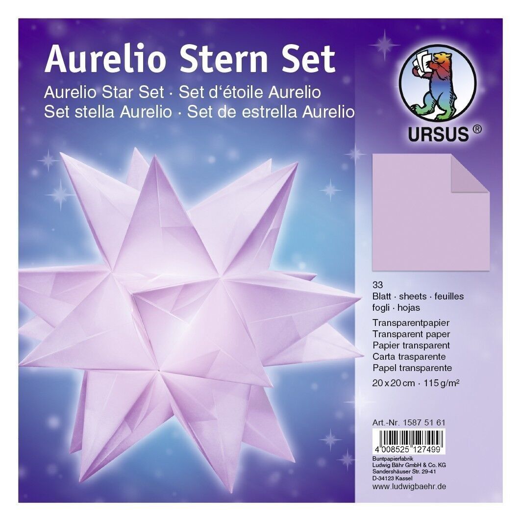 Volantini Aurelio Stern "uni", viola, 20 x 20 cm