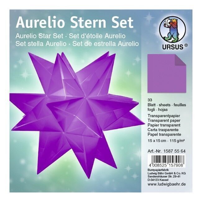 Volantini Aurelio Stern "uni", melanzana, 15 x 15 cm