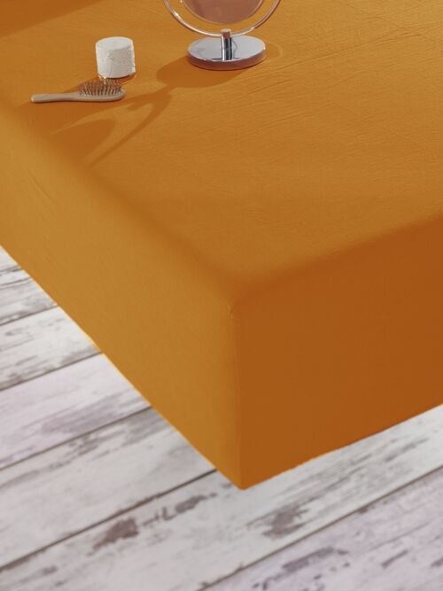 Fitted Sheet, Mustard - Super King