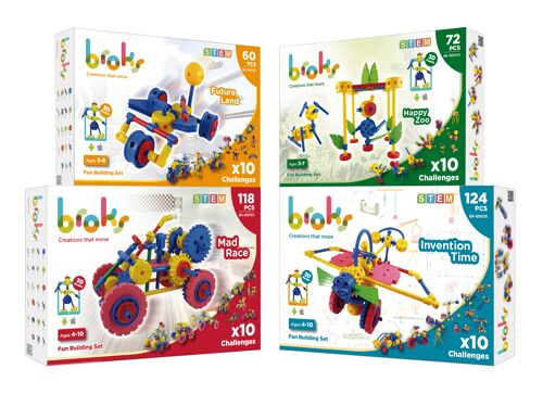 Bundle of 4 Playbroks (Kid's STEM Toys)