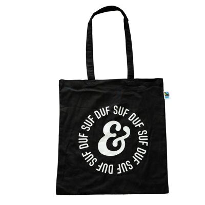 S&D Fair Trade Tote bag | Intense Black - Intense Black