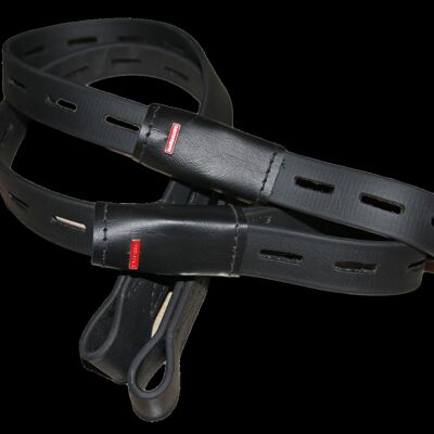 BioThane stirrup leathers, 75 cm. Black