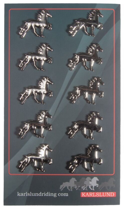 Icelandic horse clothes pin, 10 pcs. on sheet