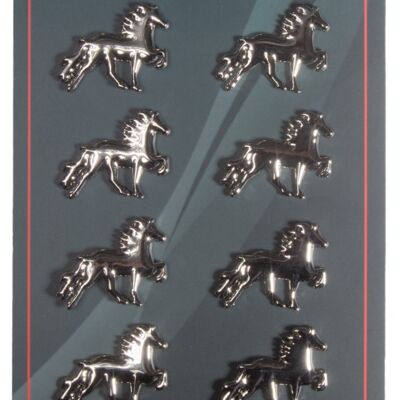 Icelandic horse clothes pin, 10 pcs. on sheet