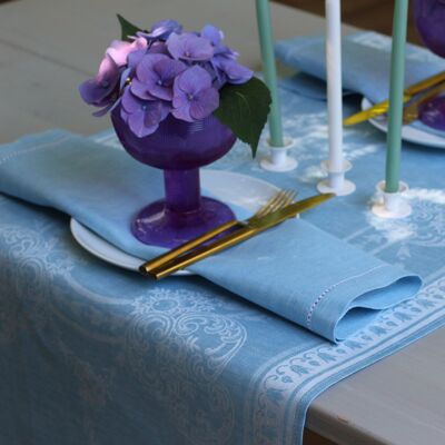 Serviette de table - Atlas - bleu clair - 45 x 45 cm