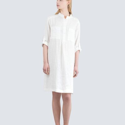 Kukka Shirt Dress White