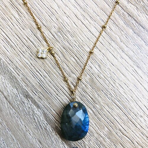 Collier Alma Labradorite Or