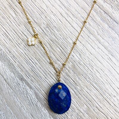 Collar Alma Lapis Lazuli en Oro