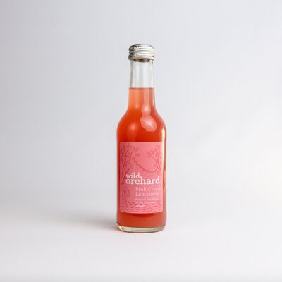 Verger Sauvage - Limonade Pétillante Naturelle : 250ml Rose - Unité 250ml