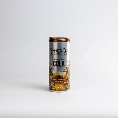 SynerChi Kombucha - Sencha Tea Lightly Sparkling: Cola - Individual (250ml)