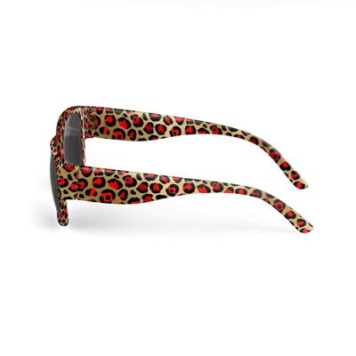 Red and gold animal print Sunglasses