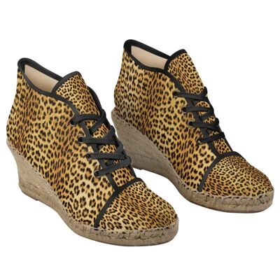 Leopard print espadrilles