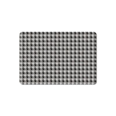 Black and white paw pattern Mats