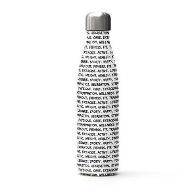 Sport words pattern Stainless Steel Thermal Bottle