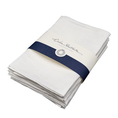 Linen napkin RUTA, color: snow white